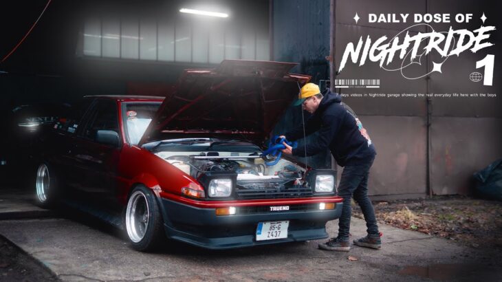 AE86 Engine bay refresh | Daily Dose of Nightride EP 1