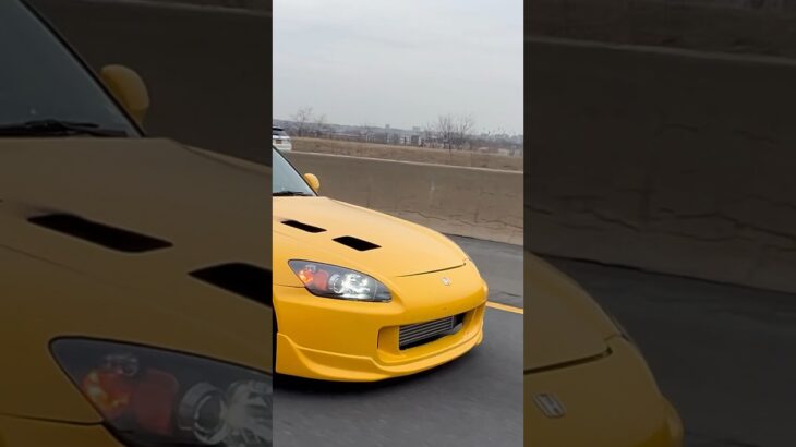 Turbo S2000 Launches on Highway #Honda #S2000 #S2k #Boosted #Turbo #2step #Rays #Invidia #NewJersey
