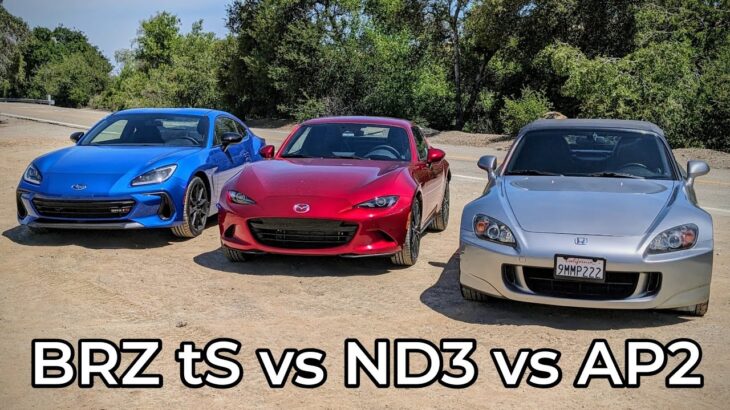 Honda AP2 S2000 vs Mazda ND3 Miata vs Subaru BRZ tS – Head to Head Review!