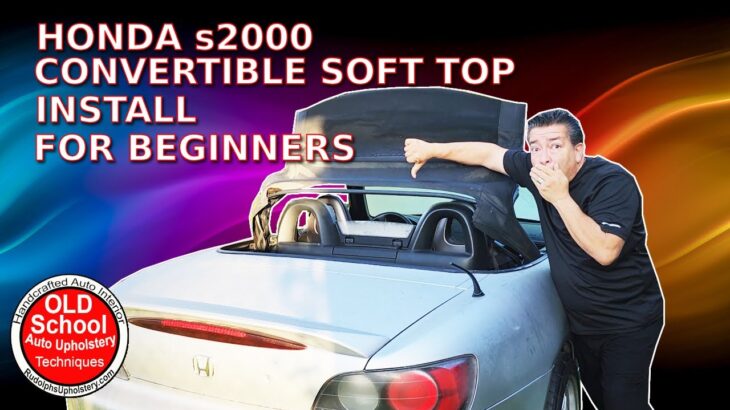 Honda S2000 convertible soft top rag top install