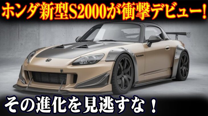 🚗💥2025年、ホンダ新型S2000が登場！驚異の1.5L直列4気筒ターボエンジン搭載で世界を震撼させる！⚡🌟