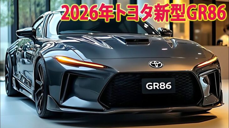 2026年トヨタ新型GR86 新登場、新デザインは間違いなく大ヒットする！新世代エンジン搭載！