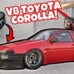 V8 TOYOTA COROLLA! CUSTOM AE86 GETS READY FOR ITS FIRST DRIVE! ROLL CAGE BUILD