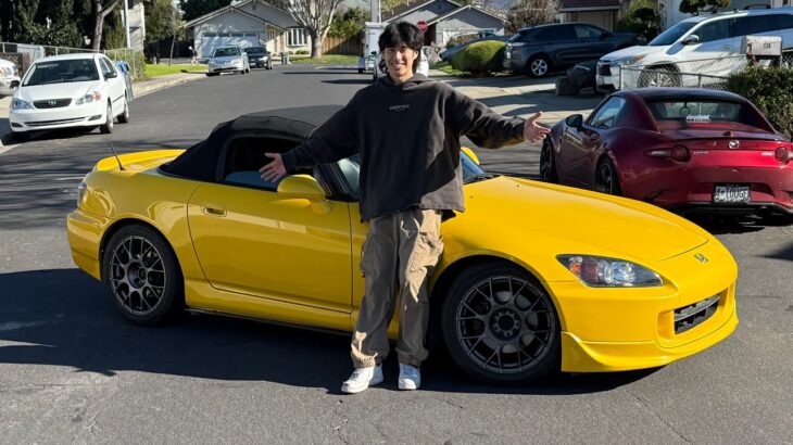 Test Driving a Honda S2000 on a private road