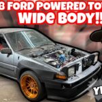 WIDE BODY 400HP FORD POWERED TOYOTA AE86! CUSTOM HOT ROD RWD COROLLA DRIFT CAR!