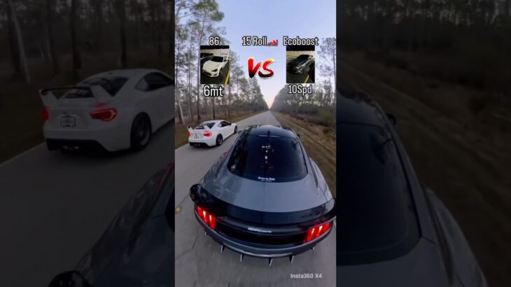 Manual Toyota 86 Vs Mustang EcoBoost, 15 Roll #mustang #toyota86 #frs #streetracing #car #racing