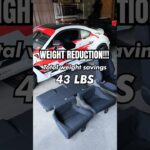 Nice weight reduction with this rear seat delete 👍🏻 #subaru #brz #vlog