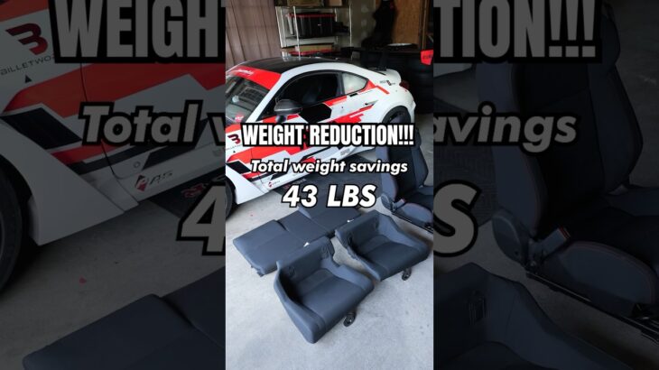 Nice weight reduction with this rear seat delete 👍🏻 #subaru #brz #vlog