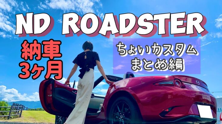 【納車後3ヶ月】NDロードスターちょいカスタムしました